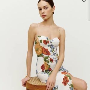 Reformation Floral Midi Juliette Dress